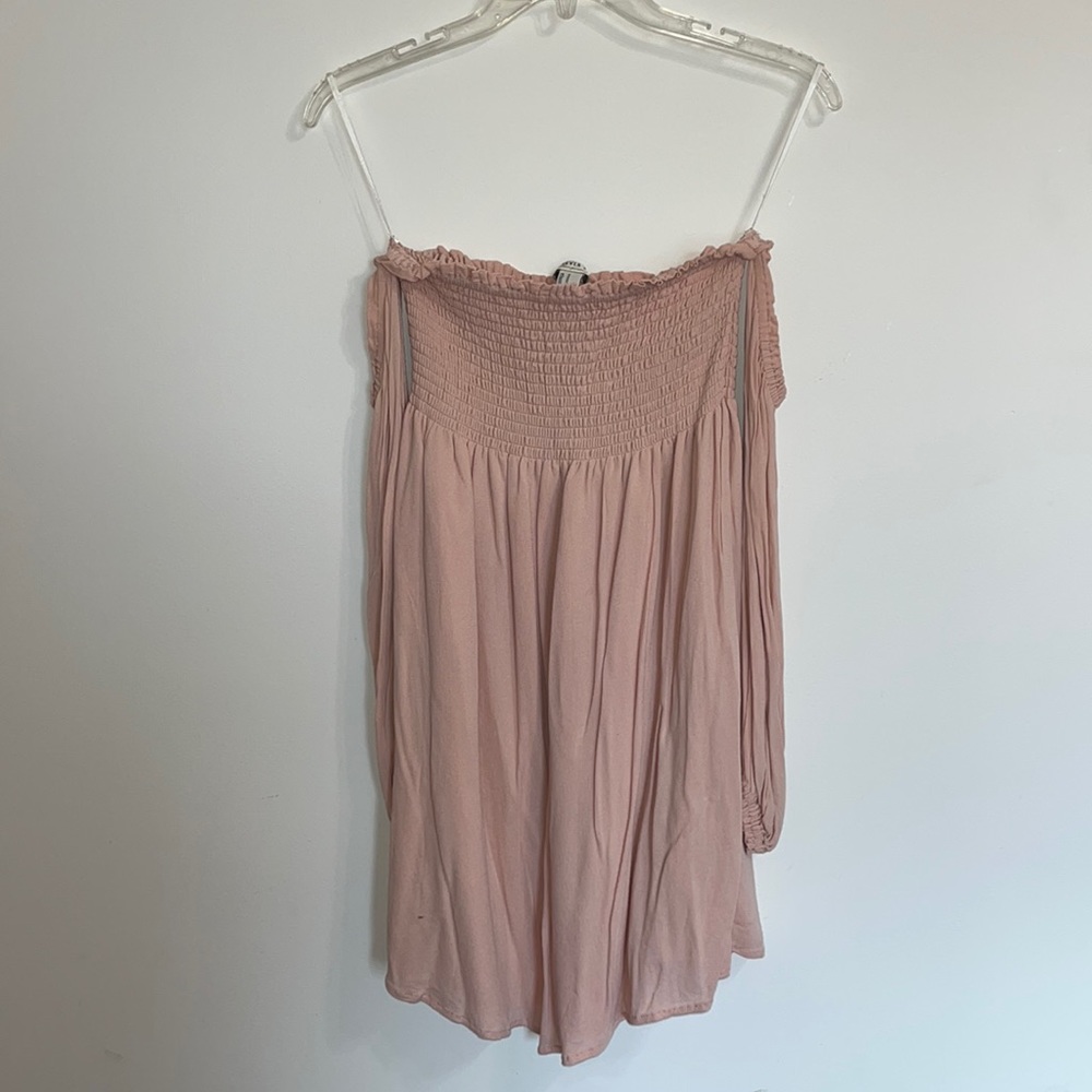 Smocked Off the Shoulder Dress